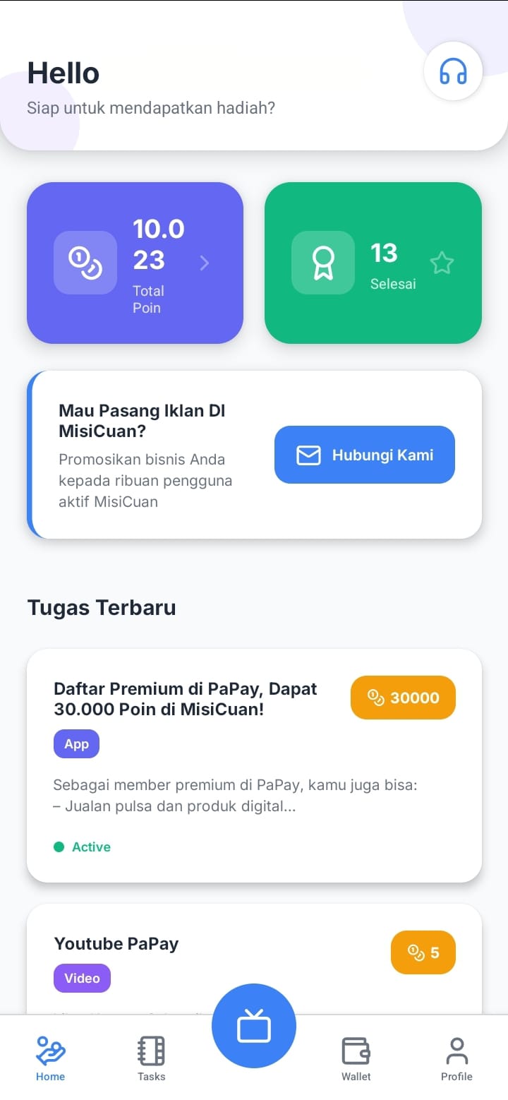 MisiCuan App Screenshot